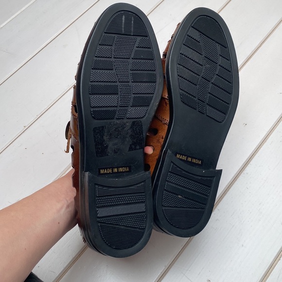 NWOT Vintage Leather Fisherman's Sandals - Picture 8 of 14